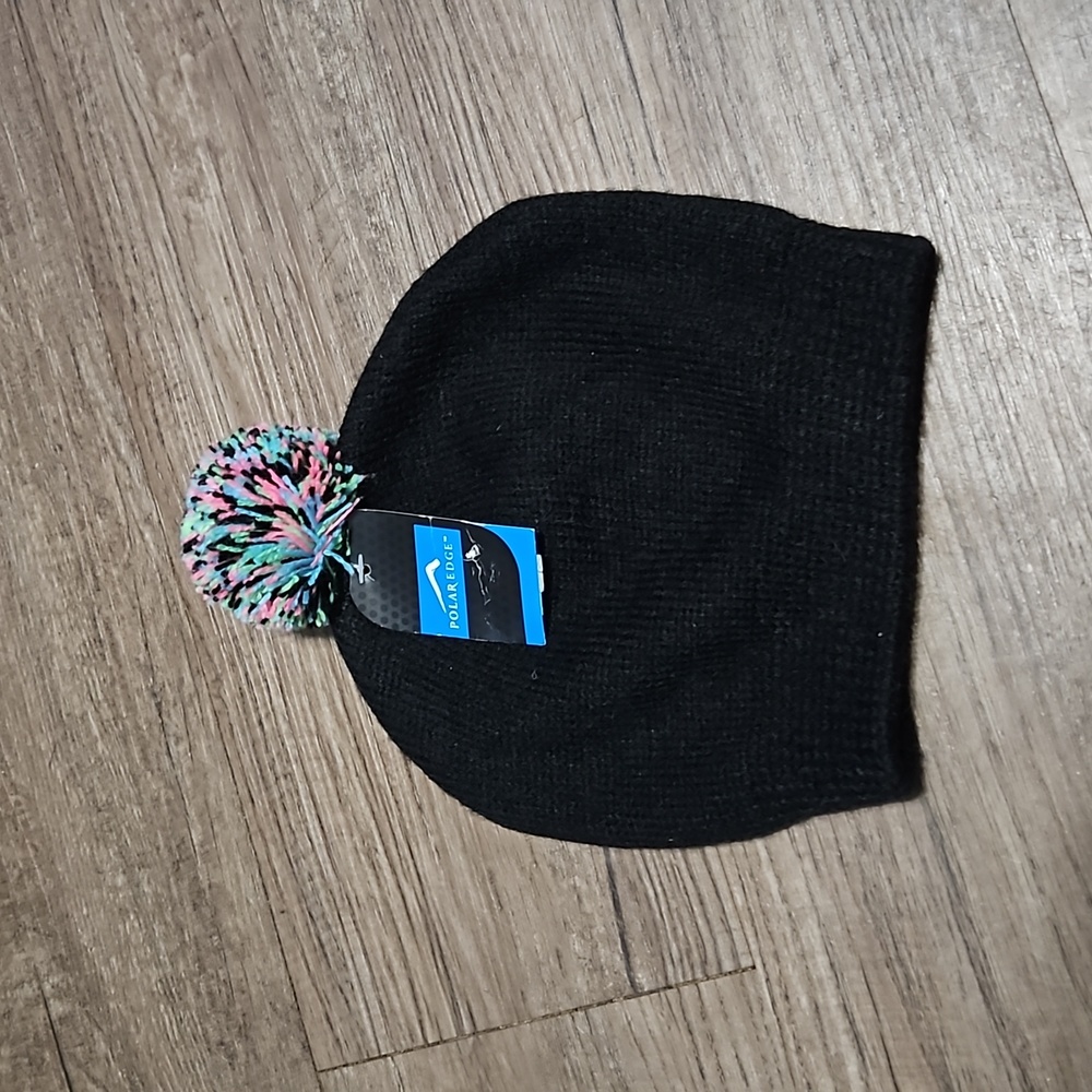Polar Edge, black, winter, warm, beanie, youth,  one size fits most